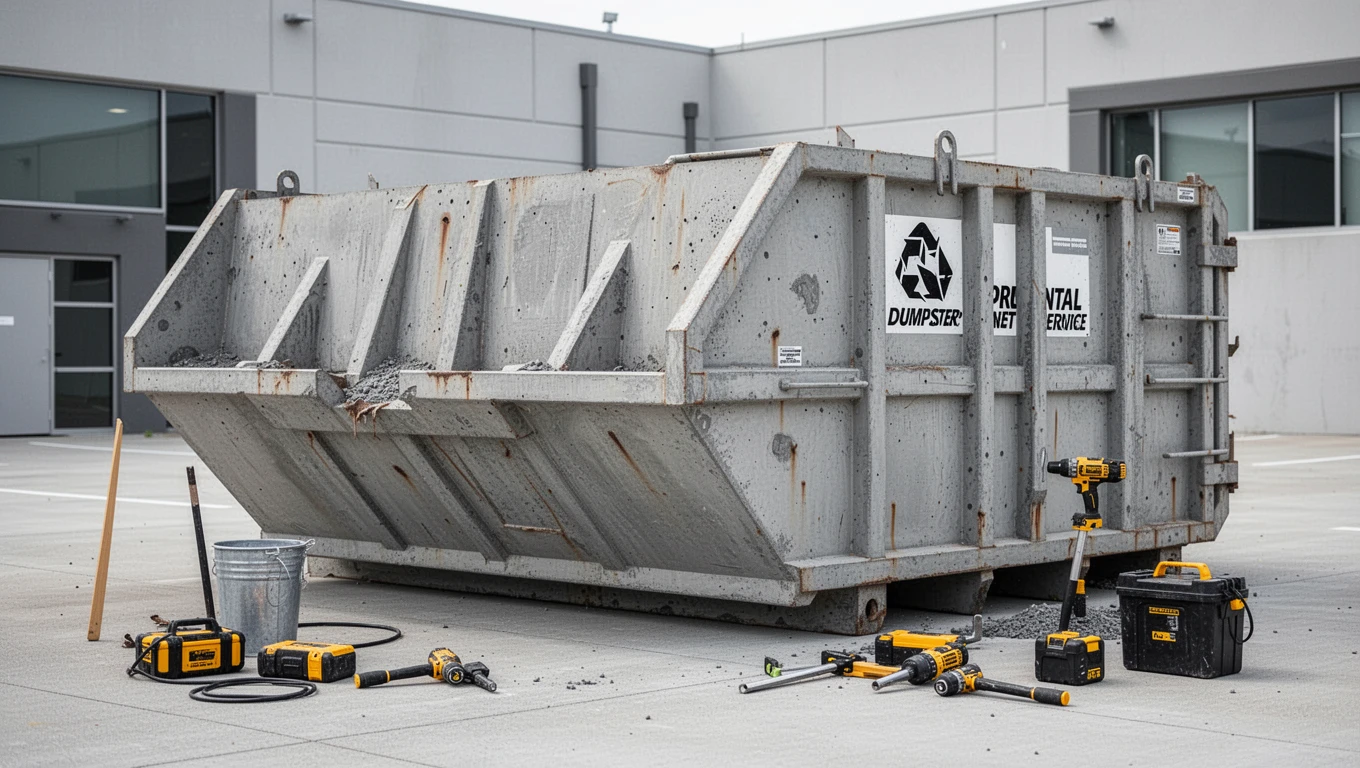 Concrete Dumpster Rental