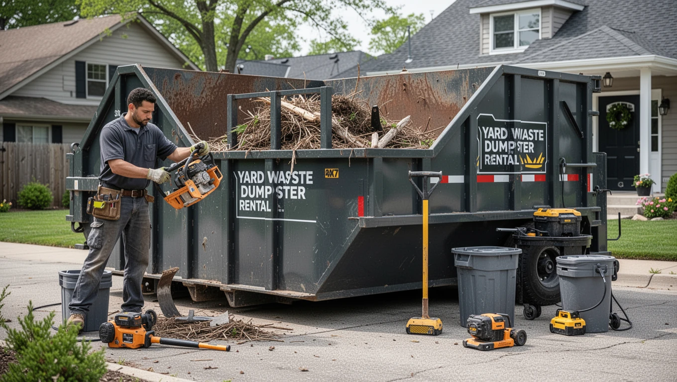Yard Waste Dumpster Rental